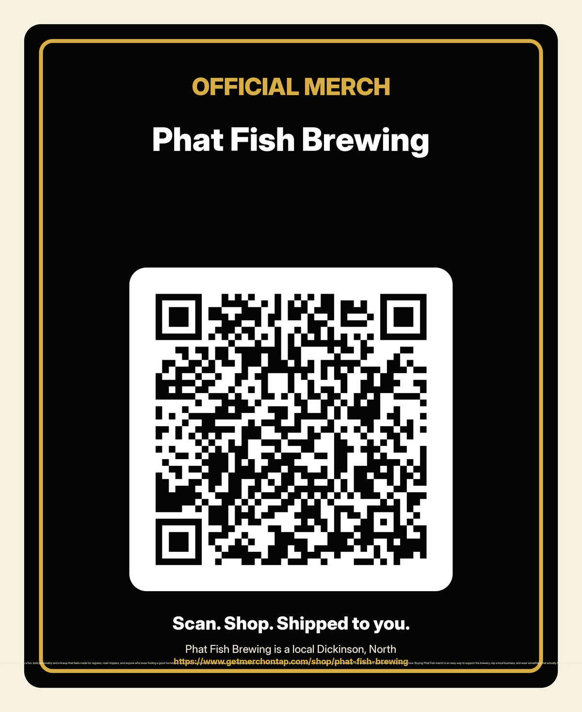 Opaque window cling, 9x11 in artwork for Phat Fish Brewing (20260721-pedestal-template-v2)